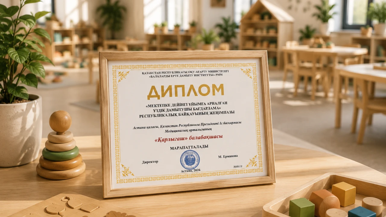 «Қарлығаш» балабақшасы ҚРеспубликасы ПІБ МО бағдарламасы республикалық деңгейде үздік деп танылды 