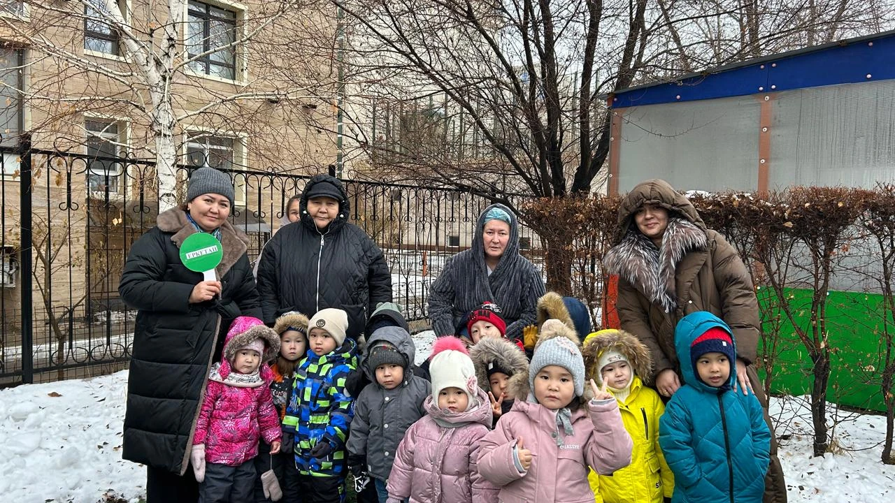 Учение по противопожарной безопасности в детском саду «Қарлығаш» 