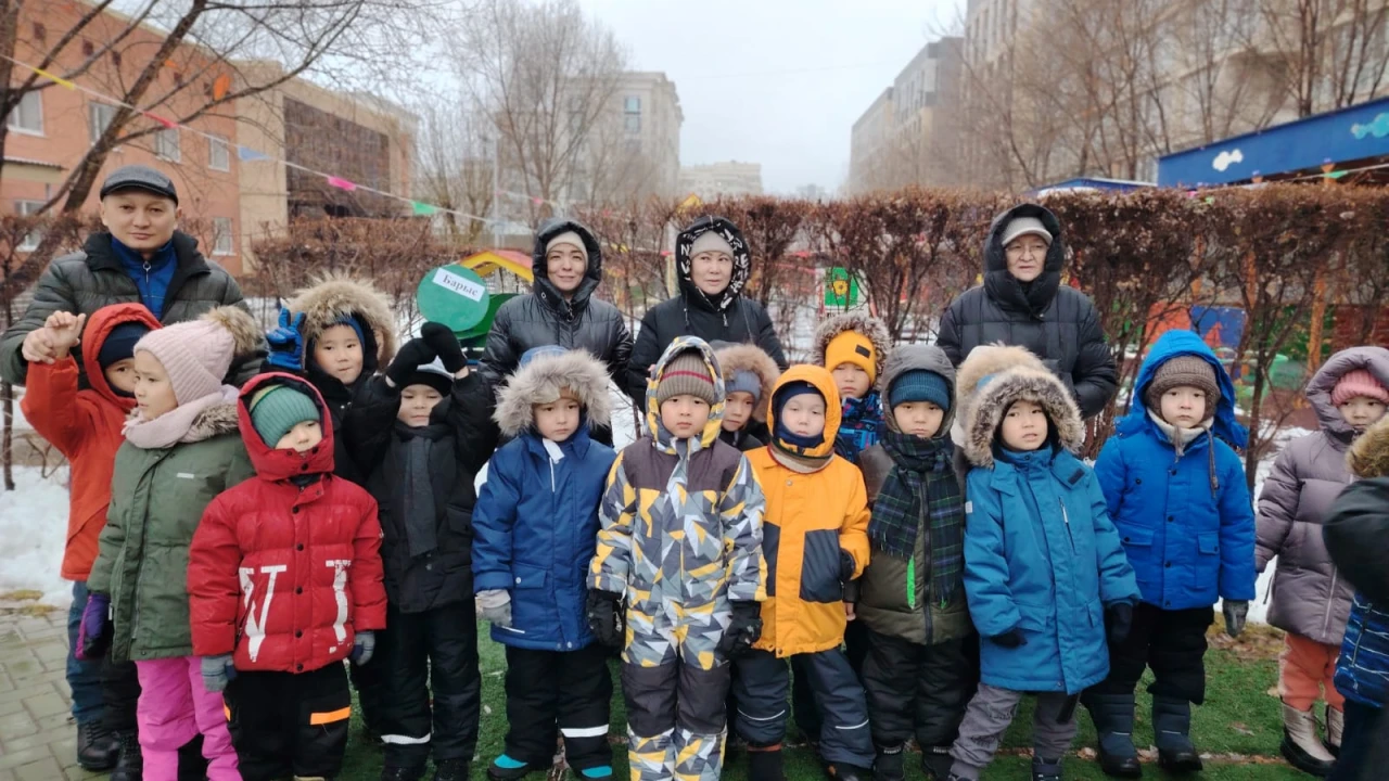 Учение по противопожарной безопасности в детском саду «Қарлығаш» 