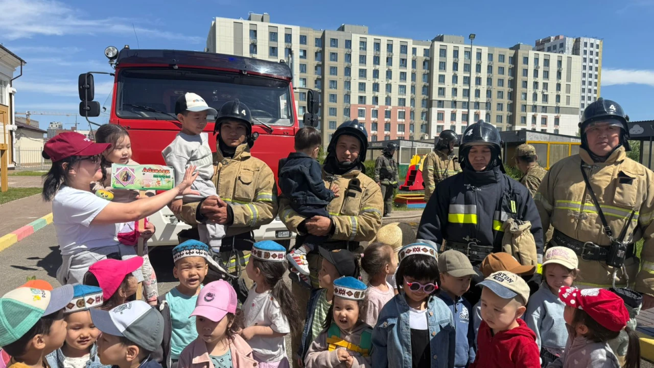 «Қарлығаш» балабақшасында өрт қауіпсіздігі бойынша оқу-жаттықтыру жұмыстары өтті 