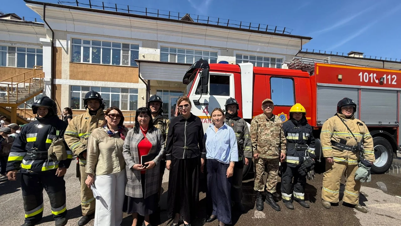 «Қарлығаш» балабақшасында өрт қауіпсіздігі бойынша оқу-жаттықтыру жұмыстары өтті 